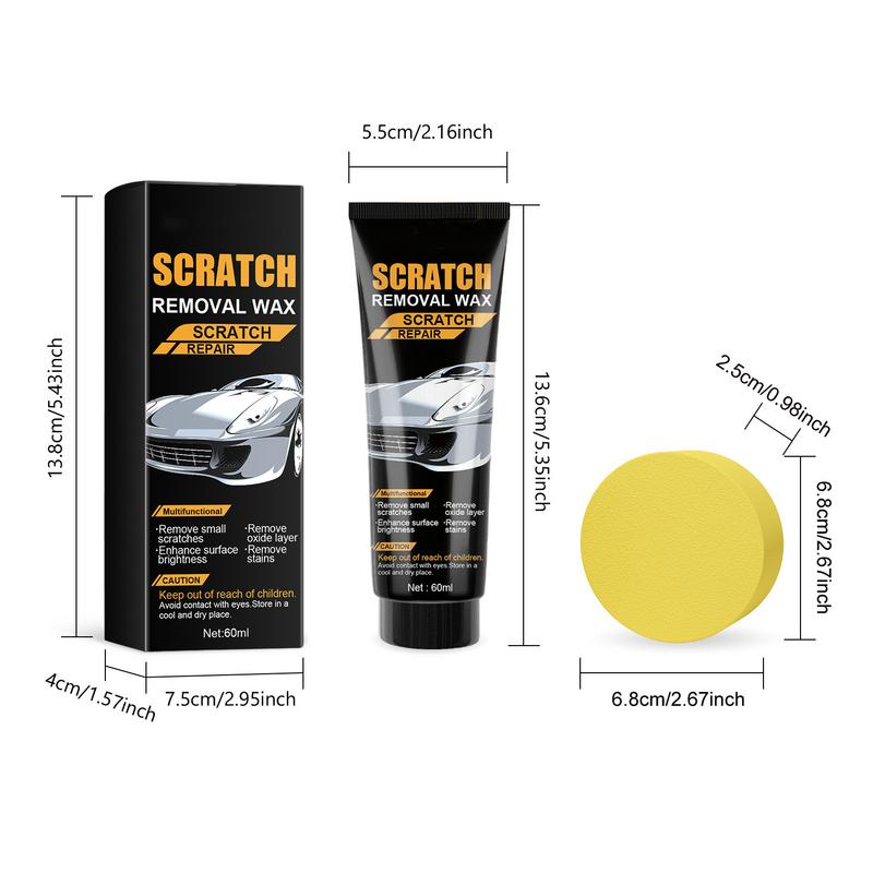 Car Scratch Eraser Rubbing Compound Fast Easy Safe Multifunctional Ultimate 60ml Scratch Remover For Vehicles Auto Polish