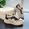 Tide 2025 Spring New Korean Version Ins Dad Shoes Female Students Platform Sports Heightening Running Casual Shoes Q029