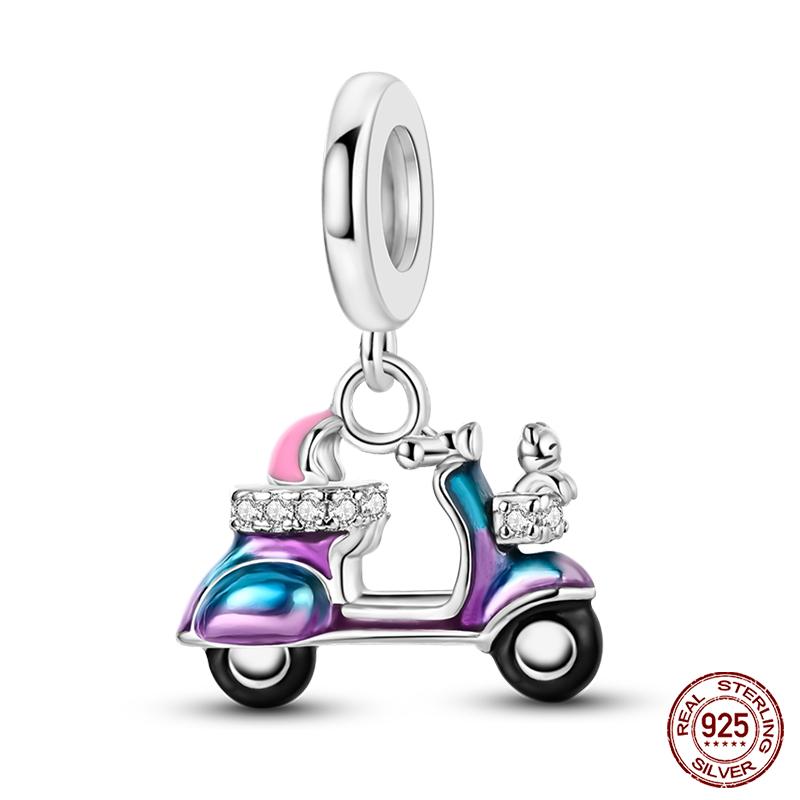 Светящиеся лампочки-шармы подходят для оригинального браслета Qikaola, разноцветные шары, домик-трамвай, бусины, сделай сам, ювелирные изделия, подарок