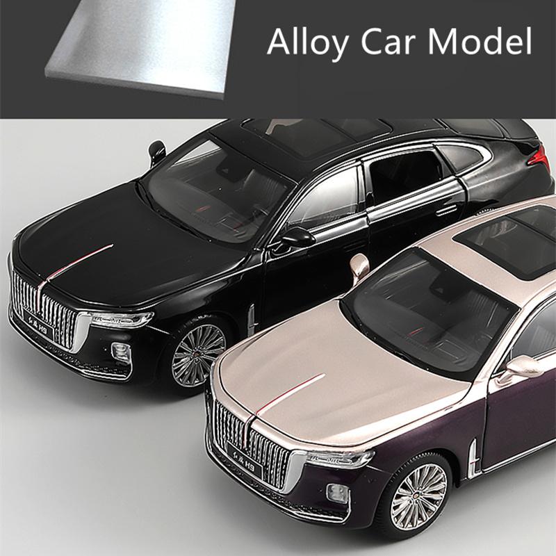 1/32 Hong Qi H9 Металлическая Люксовая Модель Автомобиля Литая Игрушечная Машинка Металлическая Модель Автомобиля Высокая Симуляция Звук Свет Коллекция Детские Подарки