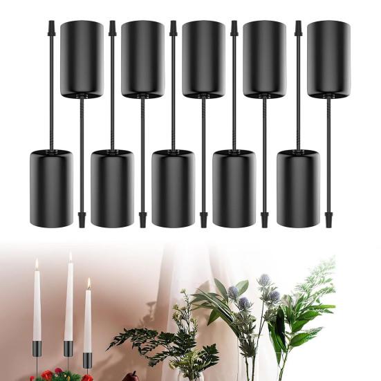 6 шт. подсвечник колышек тяжелый металлический подсвечник шип конус свеча столб