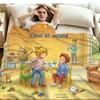 Conni Print Flannel Blanket High Quality Warm Comfortable Cover for All Seasons Perfect for Gifts Home Decor