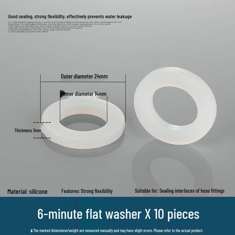 Силиконовая резиновая прокладка для входного патрубка водонагревателя: Плоская шайба и гофрированная прокладка