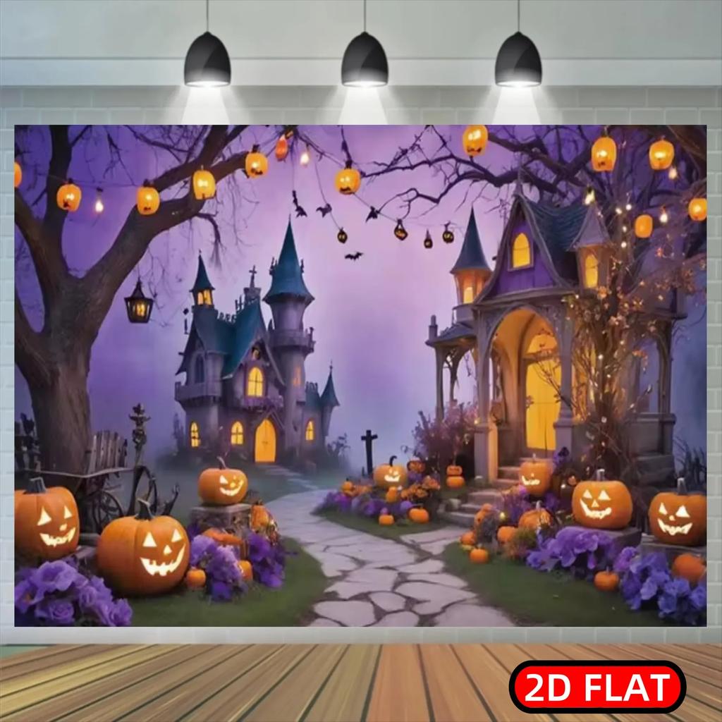 2D Plane - 2D Plane - 2D Plane Banner Gifishalloween Ghost House Photography Backgroundzyc