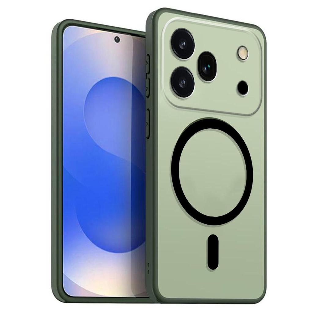 Магнитный железный кольцевой чехол для телефона HONOR 600 Pro Матовый мягкий ТПУ Ударопрочный чехол