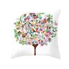 Colorful Tree Print Creative Fashion Cushion Cover Pillowcase Decorative Sofa Home Decor