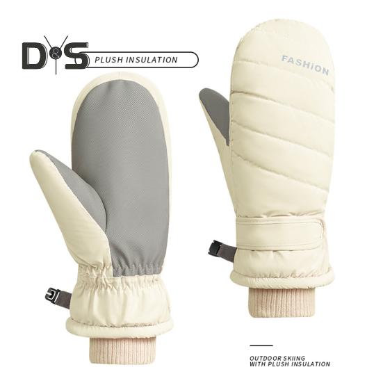 Зимние лыжные перчатки для мужчин и женщин, молодежные нескользящие термоперчатки, ветрозащитные зимние перчатки для согревания рук, для катания на лыжах и велоспорта