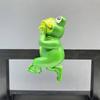Planter Frog Figurine Resin Frog Flowerpot Decoration Flower Pot Edge Hanging Frog for Garden Potted Plants Bonsai