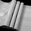 Самоклеящиеся серебристо-серые геометрические обои, фон для кабинета в отеле, толстые обои с решеткой, отклеивающиеся