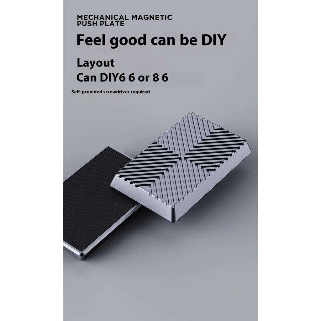 Magnetic Push Card Anti-Stress Mechanical Slider Toy Pushing Plate Sensory Toy Cool Things Punnk Stress Relief Toys EDC Adults