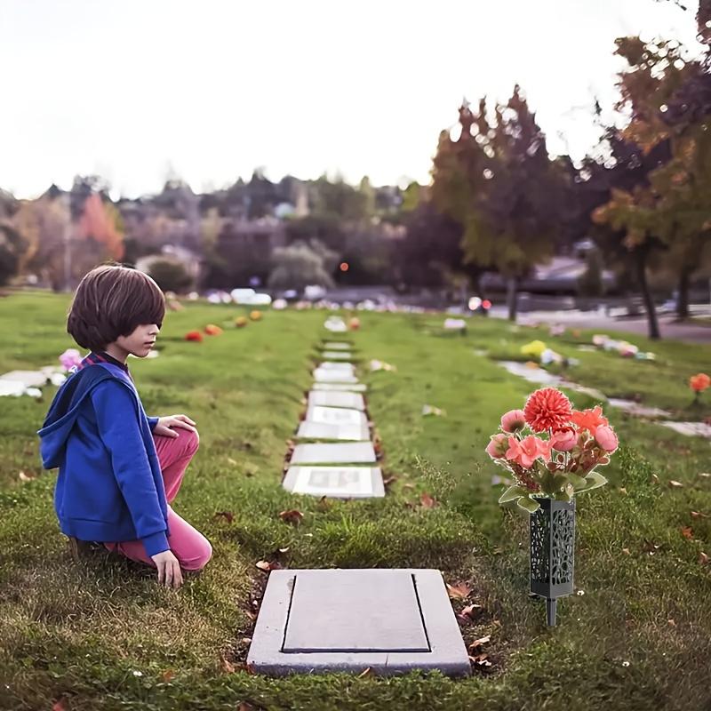 2 букета с имитацией кладбищных цветов и 2 корзины с цветами для захоронения, розовая роза, гортензия, смешанная с букетами с имитацией цветов