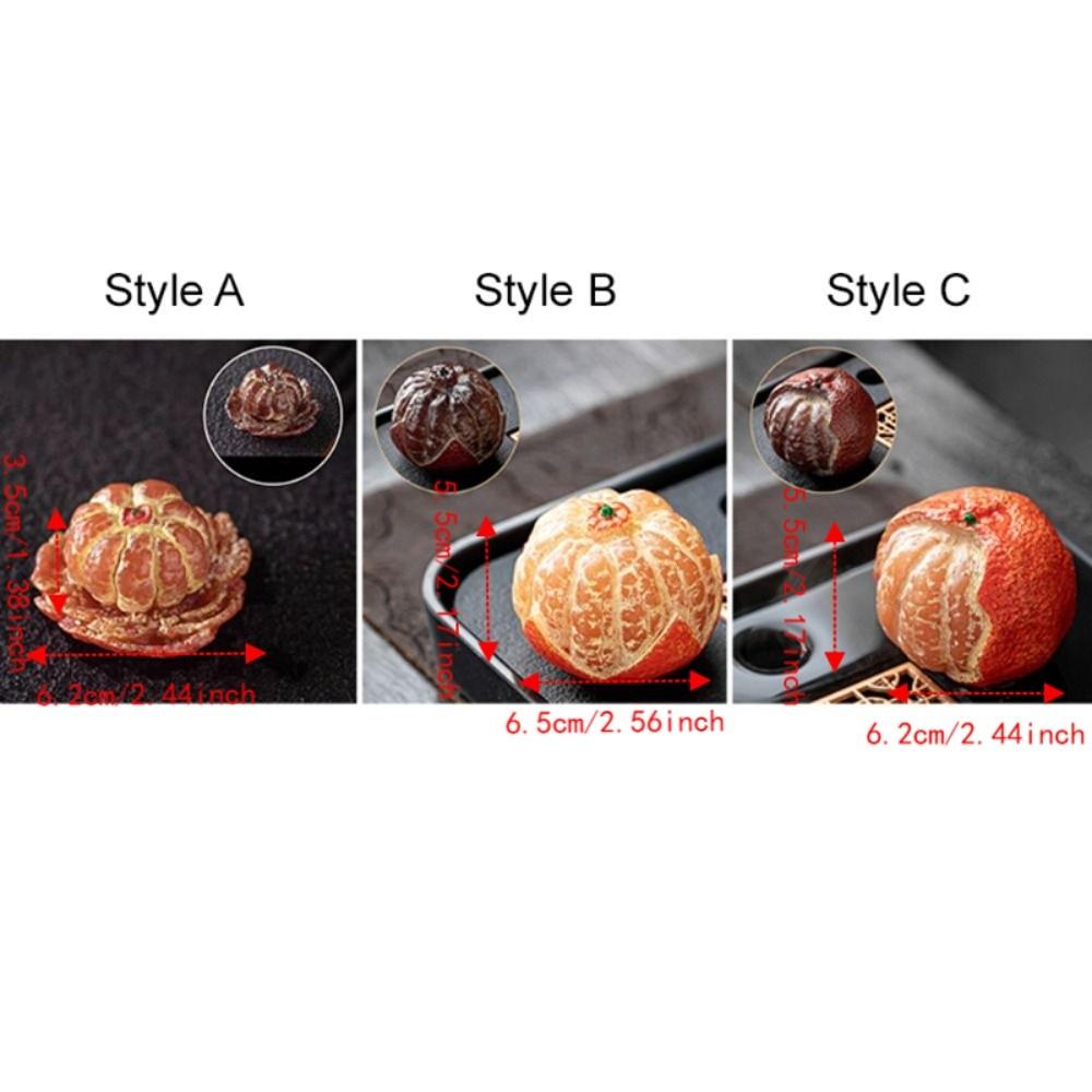 Simulated Peeled Orange Tea Pet Corrosion-resistant Tangerine Tea Table Ornament Tea Room