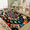1Pc Music Records Printed circular carpet, home door mat, outdoor travel protection carpet A18