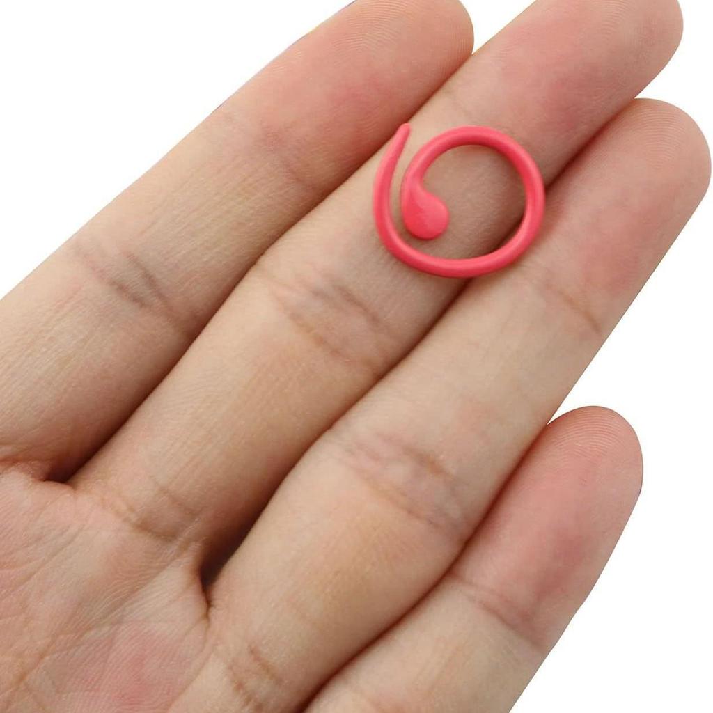 Sprout Style Metal Braided Stitch Markers for Knitting Needles - Open Ring DIY Yarn Scarf Tools