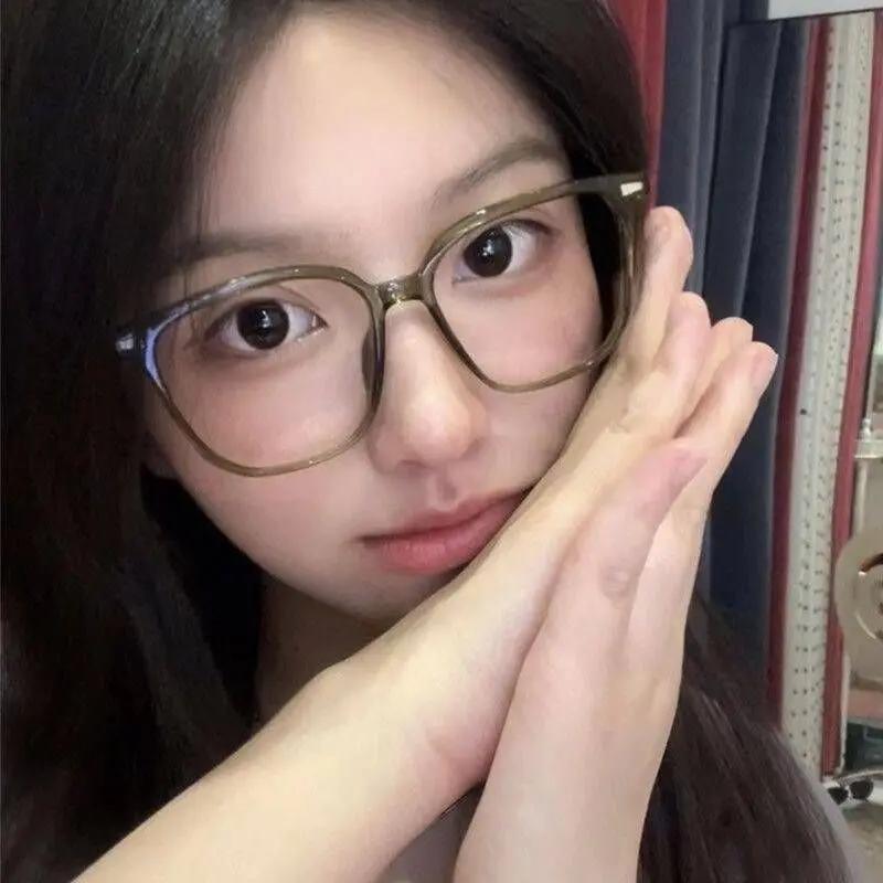 Square Large Frame Myopia Glasses for Women Men Ultra-light Near Sight Eyewear Fashion Prescription Eyeglasses Diopter 0 To 4.0