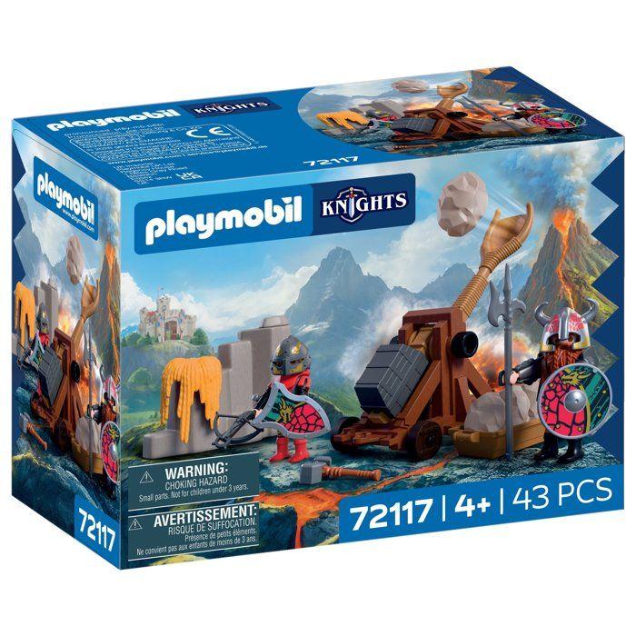 PLAYMOBIL 72117 Catapulte des Chevaliers du Dragon, Adventure les chevaliers, 43 pièces, dès 4 ans