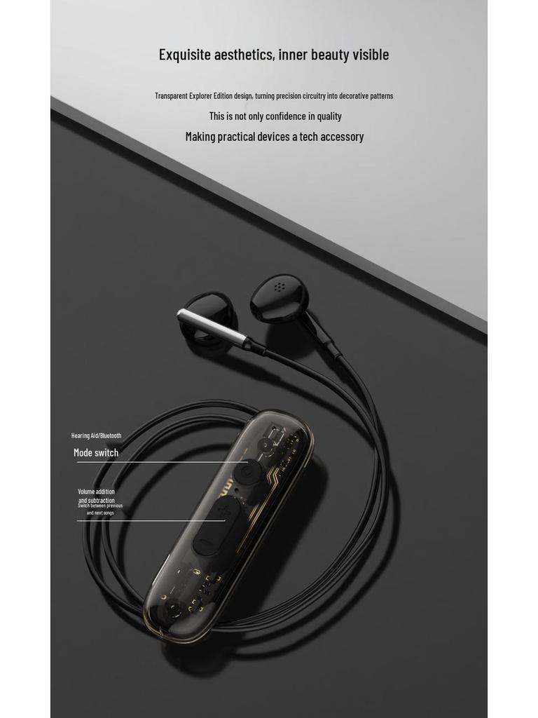 Universal Bluetooth Hearing Aid Clip-on Earphones with Long Standby and High Sound Quality