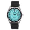 Eco-Drive Rubber Strap Turquoise Dial AW1760-14X 100M Mens Watch