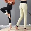 Fleece Lined Leggings Women - Thick Soft High Waisted Black Tummy Control Thermal Warm Velvet Pants for Cold Winter