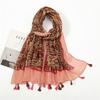Fashion Thin Tassel Viscose Shawl Scarf for Women Luxury Design Neckerchief Wrap Pashmina Muslim Hijab Echarpes 180*90Cm
