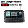 10/20/30/40/50/60/70/80/90/100/150A Solar Controller Digital Display LCD Screen 12V 24V Solar Panels Battery Charge Controller