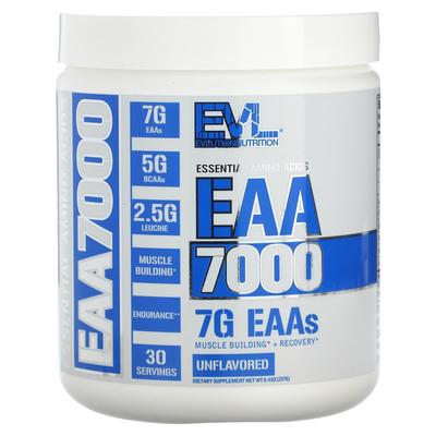 EAA 7000, Незаменимые аминокислоты, Без вкуса, 8.4 унции (237 г)