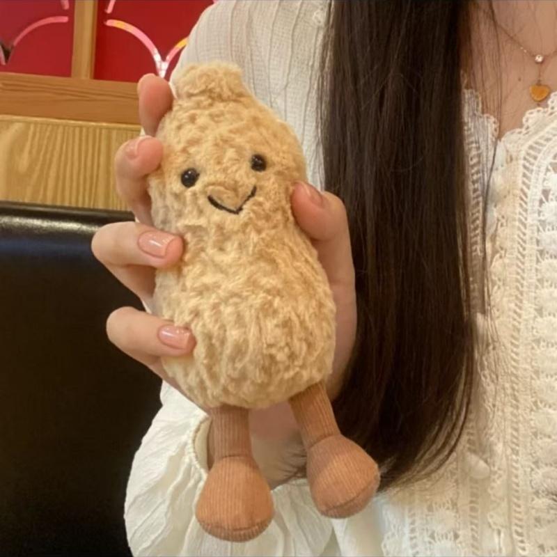 Accompanying Amuseable Peanut Pendant Plush Nut Doll Kawaii Lovely Children Toy Soft Gift Kids