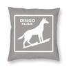 Dingo Flour Western Australian Square Pillowcase Polyester Linen Velvet Pattern Zip Decor Pillow Case Home Cushion Cover