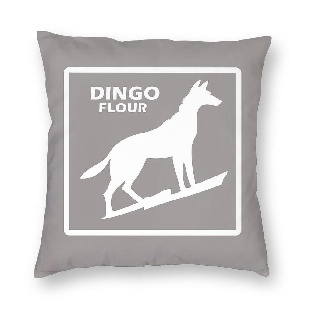 Dingo Flour Western Australian Square Pillowcase Polyester Linen Velvet Pattern Zip Decor Pillow Case Home Cushion Cover