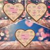 Reasons Why I Love You Personalized Heart Puzzle Custom Valentine's Day Gifts Wooden Heart Shaped Plaque with Romantic Messages for Her or Him