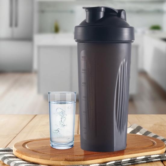 600 мл бутылка для протеинового шейкера с шариком из нержавеющей стали, точные весы, портативная чашка для воды для смешивания воды для фитнеса, пластиковый миксер, бутылка-блендер, подарок на день рождения