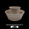 Qianyu Biodegradable Bamboo Fiber Disposable Dinnerware Set