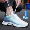 Мужские кроссовки 45 46, сетчатые дышащие увеличивающие рост туфли, мужские спортивные повседневные увеличивающие рост 6 см, мужская повседневная обувь