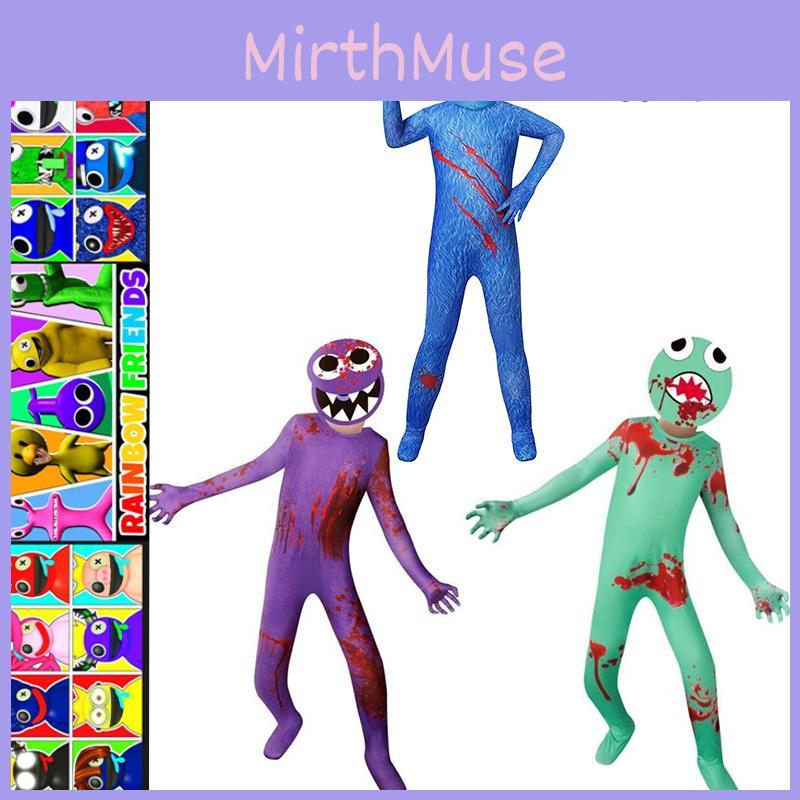 Milk Silk Roblox Rainbow Friends Cosplay Jumpsuit And Mask For Children And Adults