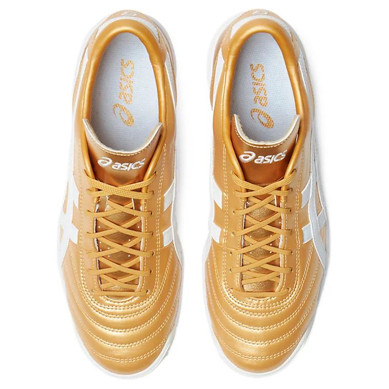 Asics C3 FF TF Спортивные удобные футбольные бутсы Унисекс Футбольные бутсы Золотой 1113A032-200