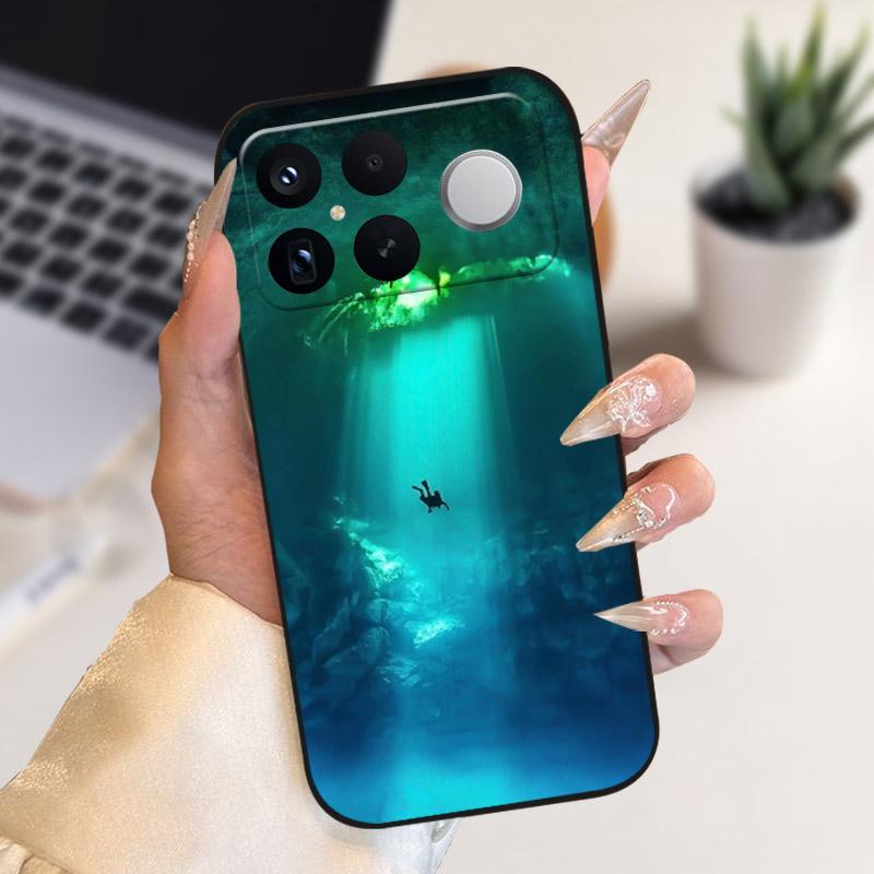 Для POCO F8 Ultra Чехол Модный Ударопрочный Чехол для Телефона Силиконовый Мягкий TPU Бампер Для Xiaomi POCO F8Ultra Чехол Fundas Мультяшный Capa