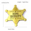Western Adult Sheriff Badges Costume Star Shaped Metal Pin Brooches Carnival Party Gifts  Cowboy Honor School Toy