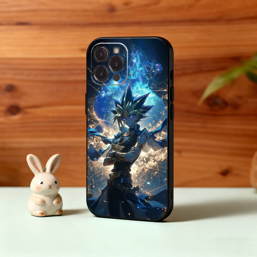 Чехол для телефона с аниме Yu-Gi-Oh Для iPhone17,16,15,14,13,12Plus,Pro Max,XS,5G Мягкий силиконовый черный чехол