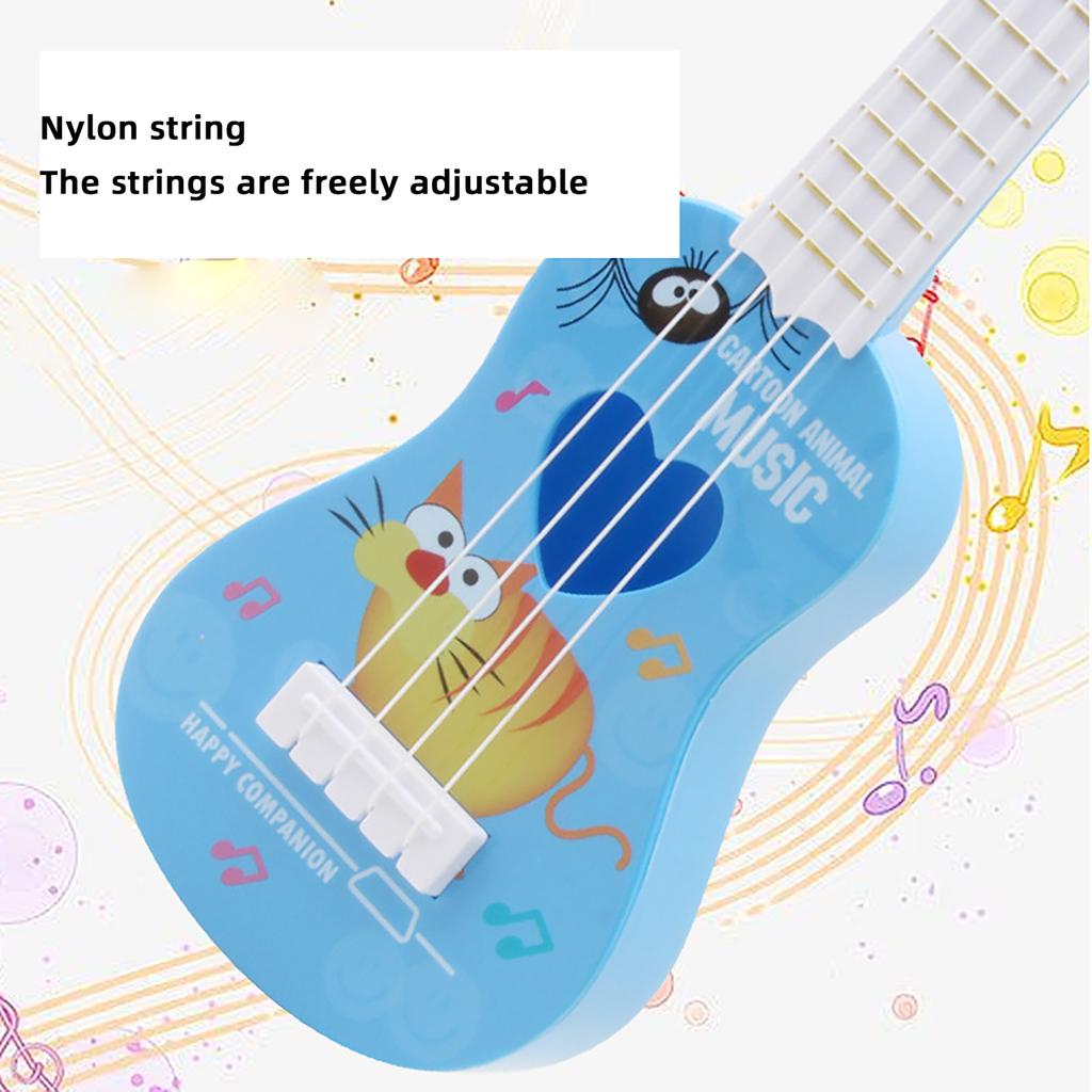 Children's Simulation Instrument Yukrili, Mini Guitar, Can Play Early Education Enlightenment Music Toys
