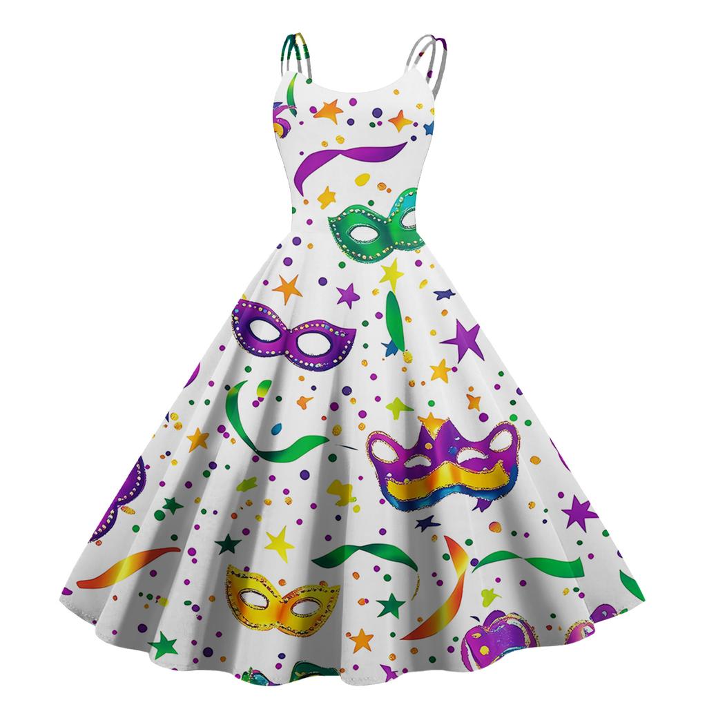 Женское сексуальное платье с принтом на Хэллоуин, с открытыми плечами, в стиле панк, винтаж