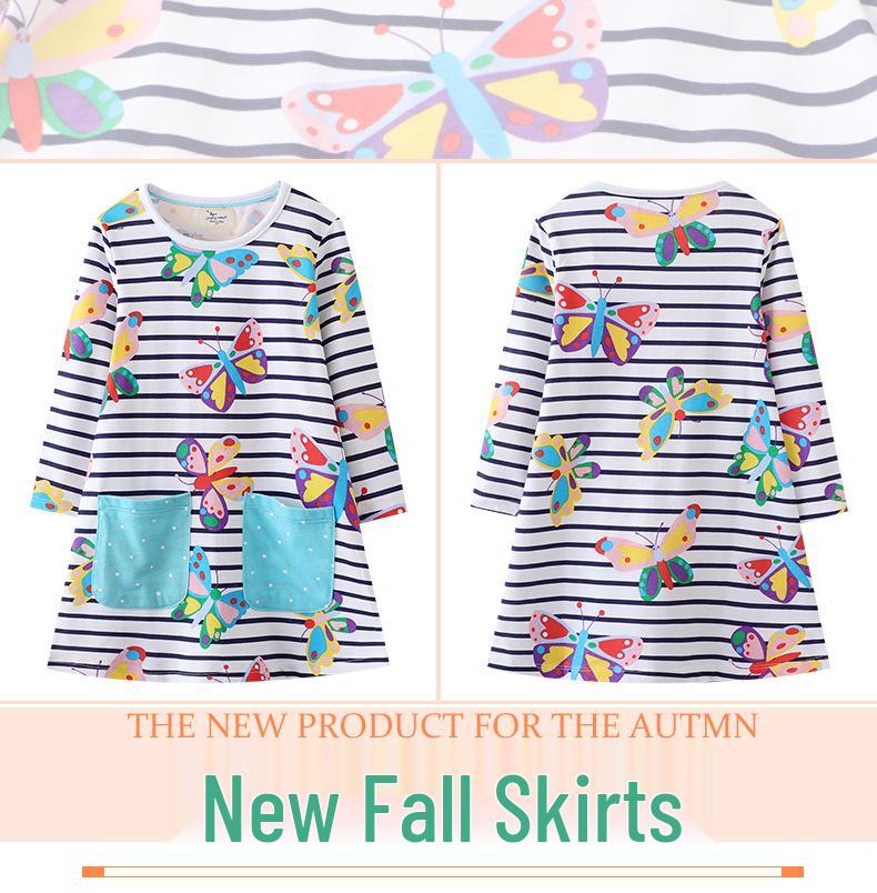 Весна 2025 Платье принцессы для маленьких девочек - Новый европейский и американский стиль