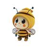 Acrylic Bee Hanging Decoration Single Side Printed Little Bee Ornament Car Rearview Mirror Keychain Pendant