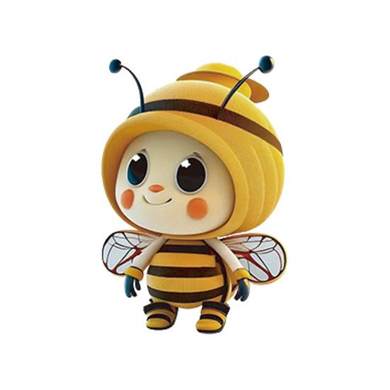 Acrylic Bee Hanging Decoration Single Side Printed Little Bee Ornament Car Rearview Mirror Keychain Pendant Home Decoration Birthday Gift