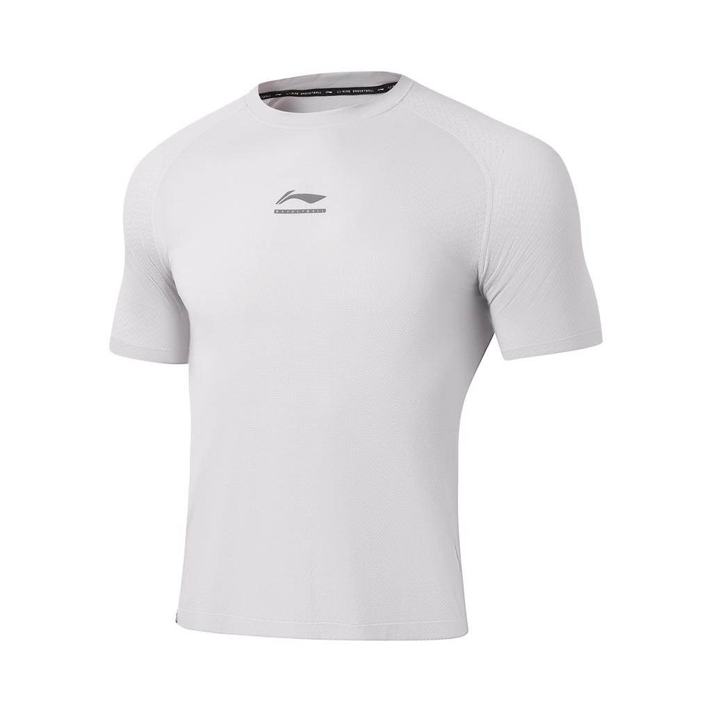 Li-Ning Модная Простая Круглый Вырез Повседневная Короткий Рукав Футболка Мужские Топы ATSW973-4