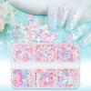 3D Nail Bunny Sequins Star 6 Grids Glitter Moon Butterfly Heart Shape Manicure Accessories Face