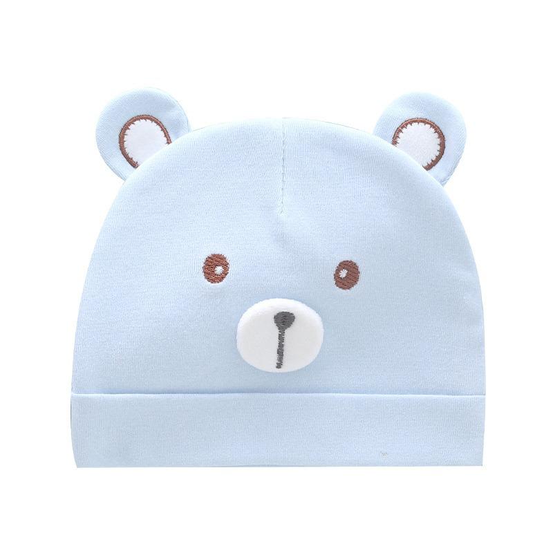 Pure Cotton Double Layer Newborn Hat for 0-3 Months, Suitable for Autumn/Winter