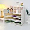 1 Pcs File Organizer Stackable File Rack Book Shelf Papers Rack A4 File Storage Tray  Magazine