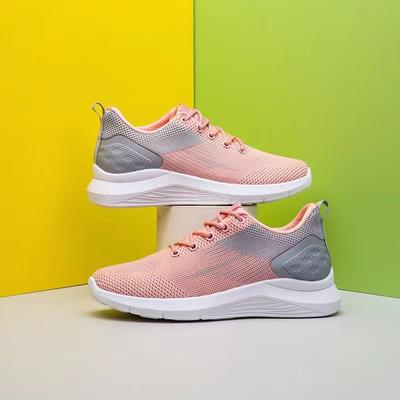 Новые модные женские туфли на весну и лето в корейском стиле Feimao, дышащая повседневная обувь, спортивная обувь, кроссовки на плоской подошве, кроссовки для бега
