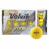 Мячи для гольфа Volvik 2022 Volvik VIVID 22 желтые 1 дюжина (12 шт.)