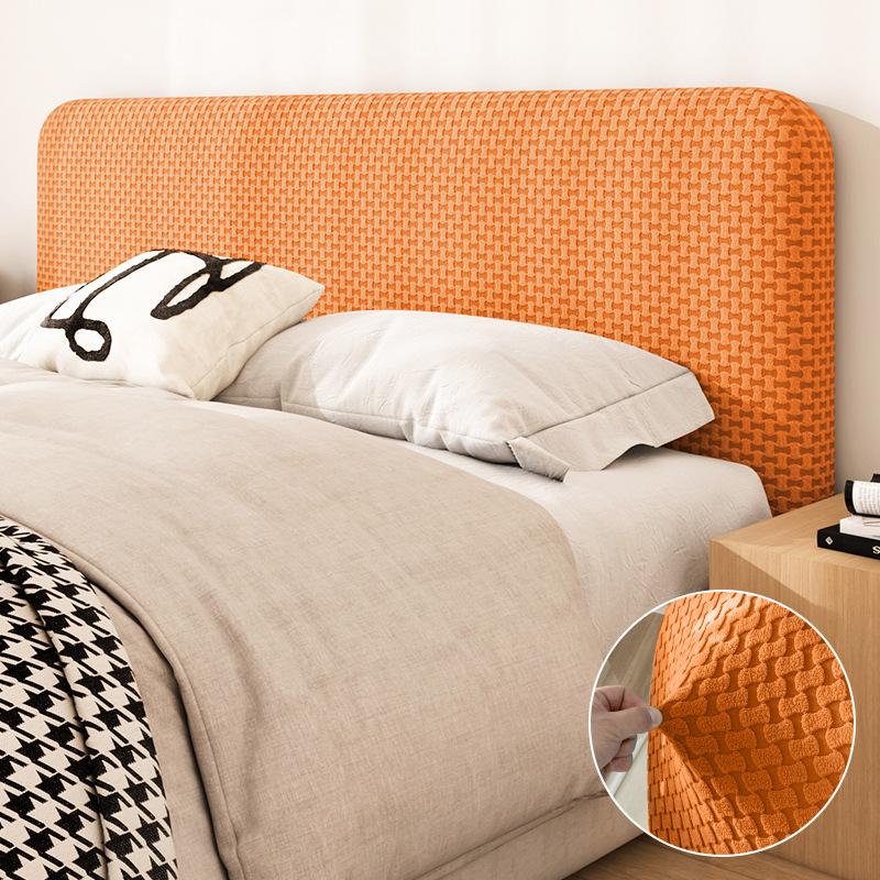 Bed Headboard Cover Slipcover, Stretch Headboard Covers, Dustproof Protector Cover for Linen Fabric Tufted Upholstered Headboard
